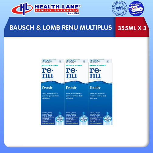 BAUSCH & LOMB RENU MULTIPLUS (355MLx3)